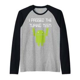 Funny Nerdy I Passed the Turing Test Robot Computer Science Raglan Baseball Tee
