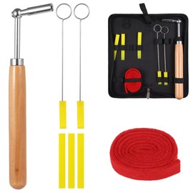 7 PCS Piano Tuning Kit, Piano Tuning Tools with Carry Case, Professional Piano Tuning Tools, Piano Tuning Hammer and Mute Set, Piano Tuning Wrench Hammer Rubber Mute, Portable Piano Tuner Kit