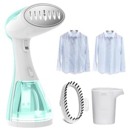 cberhrik Handheld Portable Garment Steamer for Clothes - 1350W Clothes Steamer Remove Wrinkles for All Fabrics, 15S Fast Heat-Up, Make Clothes Soft & Smooth
