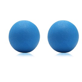 Wonder Care Plantar Fasciitis Foot Massager Ball, Silicon Massage Roller, Body Acupressure Ball for Foot & Back Lacrosse Ball 2 Units, Blue, 50mm