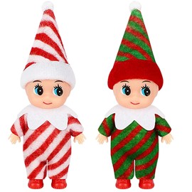 Christmas Elf Doll Colorful Tiny EIf Christmas Plush Dolls for Christmas Kids Toys Christmas Holiday New Year Decorations Gifts