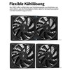 upHere gaming AC 220 V PC Fan, 120 x 25