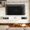 Bixiaomei Floating TV Unit, 55'' Wall Mounted TV Cabinet, Floating