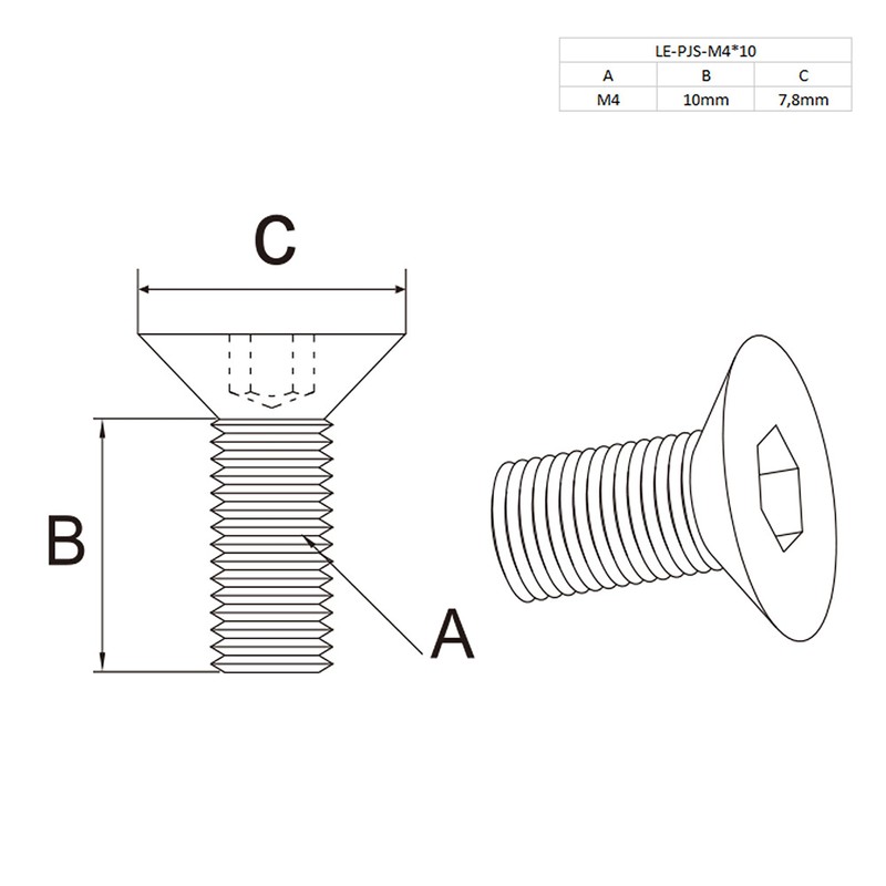 Hinge Standard Groove 6 for 20 Pieces Including Screw Connection