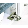 ZHUXINLI Sink-Front Tip-Out Tray Hinges, Adjustable 45-90 Degree, Black Metal,