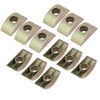 Ericotry 12 Pieces Metal Half Moon Nut Bed Washer Furniture