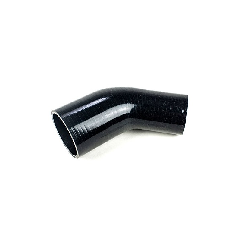 System1 Designs 2.5" to 2.25" Inch Elbow Black Silicone Reducer