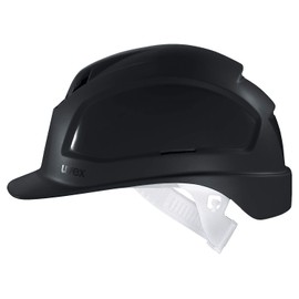 Uvex Pheos B Protective Helmet - Ventilated Work Helmet for Construction Site - Black