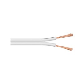Goobay 15110 Speaker Cable, White, CU, 4.4 mm Diameter, 25 m Cable Length