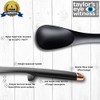 Nonstick Slotted Basting Spoon Utensil - Hard Wearing Black Nylon,
