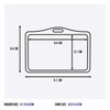 LanyardsTomorrow Aluminum Metal Horizontal Horizontal Open ID Card Holder for