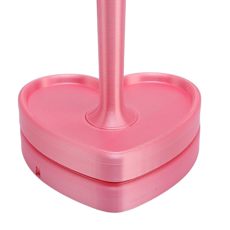 Heart Shape Yarn Holder Spinner Prevent Tangling Pink Yarn Stand