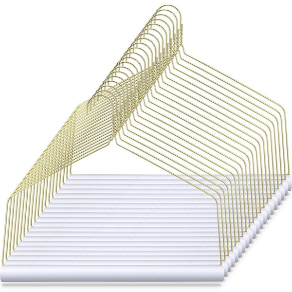 Didaey 20 Pcs Gold Dry Cleaner Hangers 18" Drapery Hanger