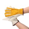 Garden Cowhide Gloves Puncture Proof Wearproof Full Finger Leather Gloves