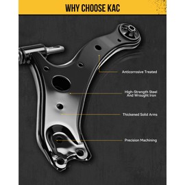 KAC Front Lower Control Arm Ball Joint Left Driver Side K642726 for Taurus, Flex, MKS, Police Interceptor Sedan, MKT, Special Service Police Sedan