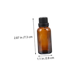 TOVINANNA 10pcs Portable Essential Oil Bottles with Orifice Reducer Vials for Travel Packaging for Aromatherapy Cosmetics