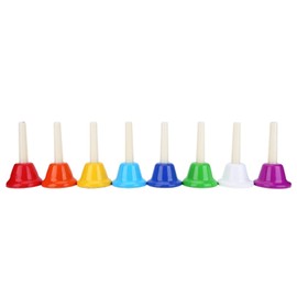 Campana de Mano de Metal de 9 Notas, Campana de Mano, Instrumento Musical Orff, Juguete de Instrumentos Musicales para Niños
