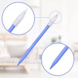 Wellgler's 100pcs Foam Cleaning Swabs, Multi-Purpose Cleanroom Foam Tip, Cleaning Swab Kitip,Lab Swabs.