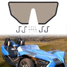 HAKA TOUGH Dark Tinted Rear Windshield for Polaris Slingshot Accessories 2015-2024, Hard-coated Polycarbonate Rear Window Windshield for Polaris Slingshot S R SL SLR LE 15-24