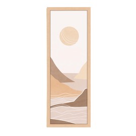 8x24 Frame Natural Woodgrain,Rustic 24x8 Picture Frame Beige, Art Pic Hanging Poster Frame, 8 by 24 Gallery Family Concert Portrait Photo Frame Anniversary/Birthday/Wedding/Thank you/Christmas Gift