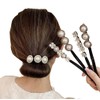 Happyupcity 4 Pcs Women Magic Hair Bun Maker with Peal