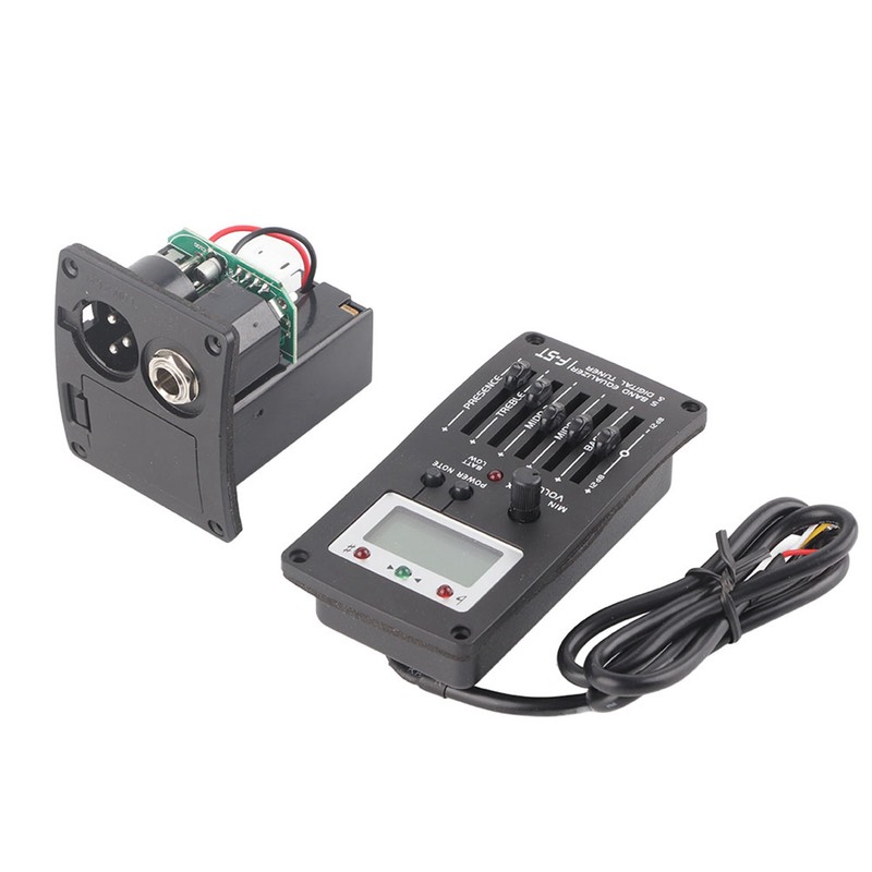 F‑5T 5 Band EQ Equalizer Pickup Tuner for Acoustic Guitar