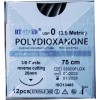 RT MED PDO/PDS Sutures SIZE 0, 75cm 3/8 circle 26mm