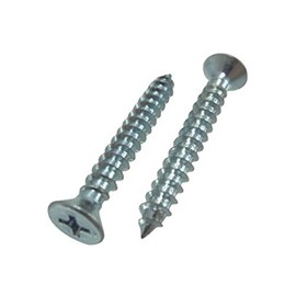 # 10 X 1" Zinc Plated Flat Head Phillips Sheet Metal Screws (Box of 100)