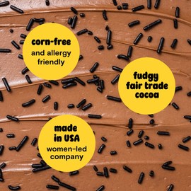 Chocolate Softies Fair Trade Sprinkles by Supernatural, Made in USA, No Artificial Flavors, Soy Free, Gluten Free, Corn Free, Vegan, 1lb (Pack of 6)