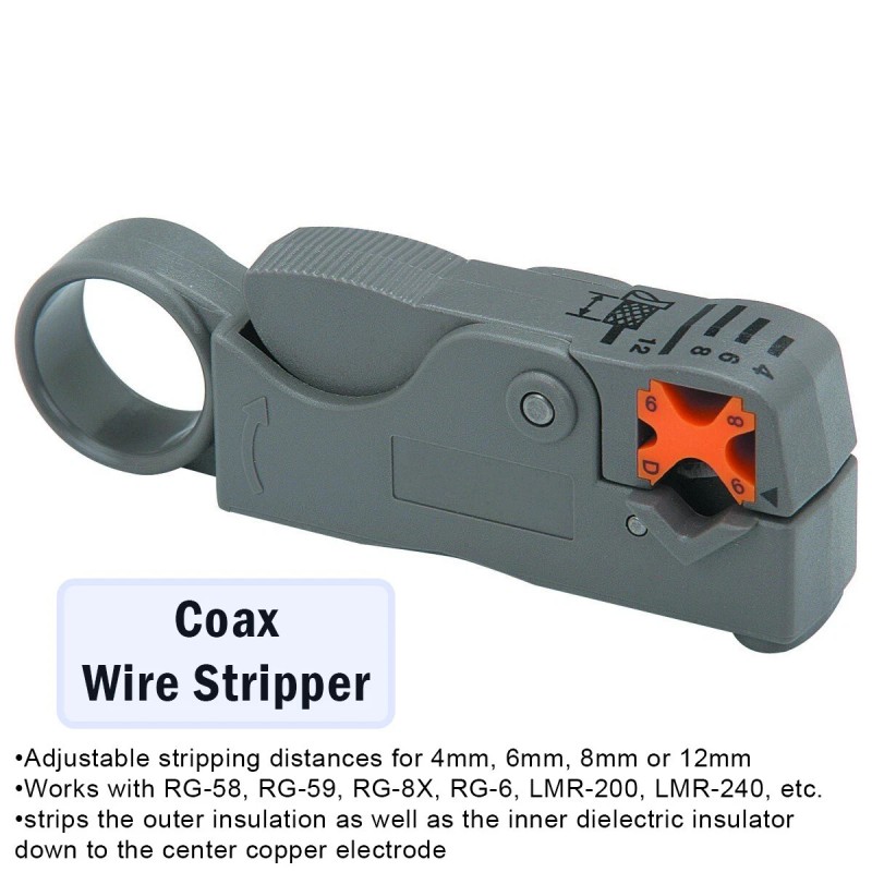 Electronix Express 9-in-1 Network Toolkit: RJ45 Ethernet Crimper, Krone PunchDown,