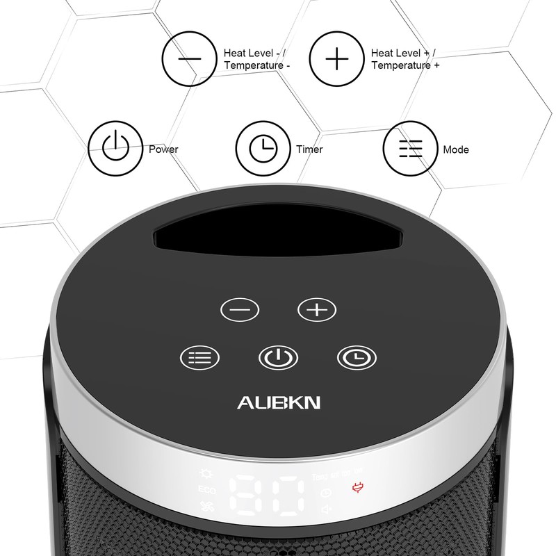 Space Heater, AUBKN Small Portable Electric Heaters for Indoor Use