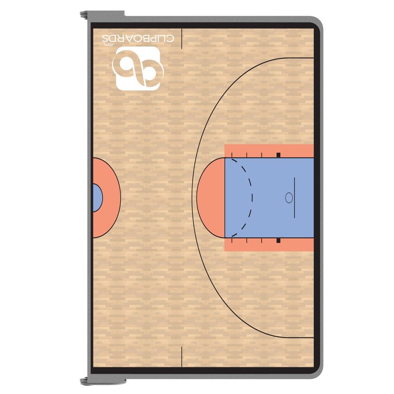 Sports Silver Basketball ISO Clipboard