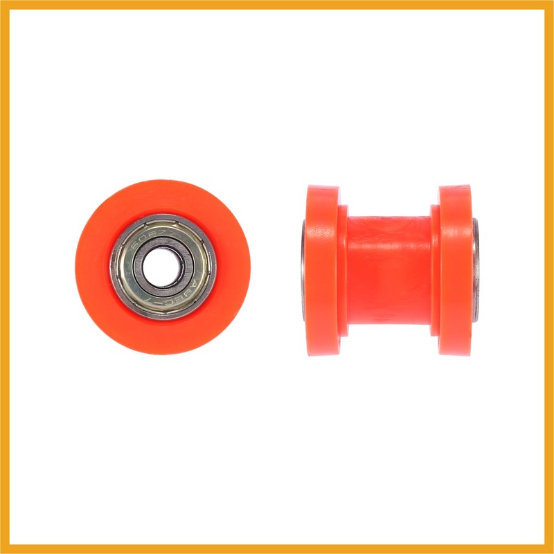 Partuto 2pcs 8mm Chain Tensioner Roller Slider Pulley Wheel Idler