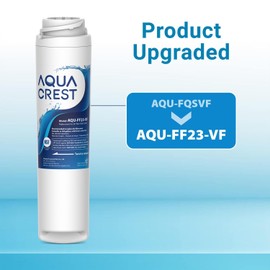 AQUA CREST FQSVF FQSVN 𝐍𝐒𝐅/𝐀𝐍𝐒𝐈 𝟒𝟎𝟏 𝐂𝐞𝐫𝐭𝐢𝐟𝐢𝐞𝐝, 𝐑𝐞𝐝𝐮𝐜𝐞𝐬 𝐏𝐅𝐀𝐒, 𝐏𝐅𝐎𝐀/𝐏𝐅𝐎𝐒, Replacement for GE FQSVF, FQSVN, FQSLF, GXSV65R, Model No.AQU-FF23-VF (2 Pack)