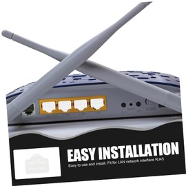 jojofuny 50pcs Ethernet Dust Caps for Ports Protective for Routers Computers Tvs Easy Installation Design for LAN Network Interfaces