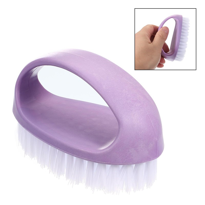 PATIKIL Laundry Scrub Brush Cleaning Brush with D Handle Purple