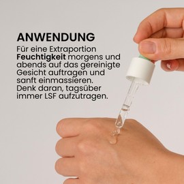 Jean & Len Hydrating Booster Serum, Ideal for All Skin Types, Deeply Effective 24-Hour Moisture, Fragrance-Free and Lightweight Face Serum, Vegan, 30 ml