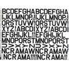 Major Decals Pressure Decal Alphabet Black 1" MAJ429PB
