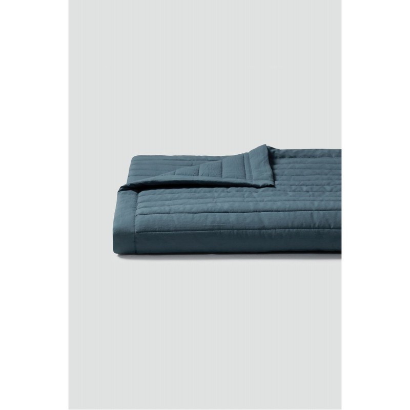 JAJU [JAJU] Cotton Washing Pigment Reversible Pad_SS_Teal Blue