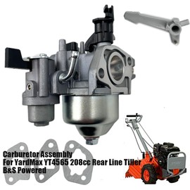 Huayi Carburetor Assembly Compatible with YardMax YT4565 208cc Rear Line Tiller B&S Powered Carb