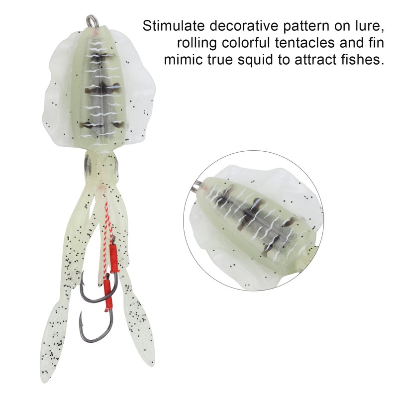 Squid Fishing Lure for Sea Fishing Simulation Iron Hook Octopus