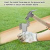 Metal Sleeper Stake,10pcs 15 Inch Landscap Edging Anchoring Spikes,Fixing Pegs