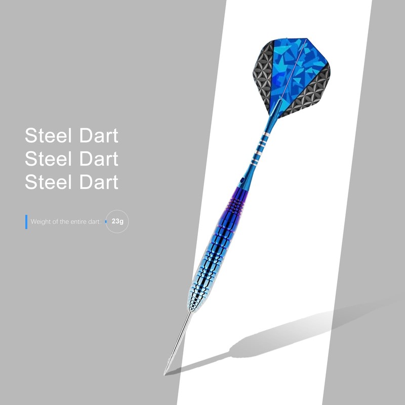 Lavishio Steel Tip Darts Set,3 Pack Professional Steel Tip Dart