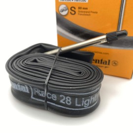 Continental Tube Race28 Light, Lightweight, 27.6 x 0.8 - 9.8 inches (700 x 20 - 25 cm), Presta Type, Valve Length: 3.1 inches (80 mm), Long Valve, 1 Piece, Road Bike, Bicycle