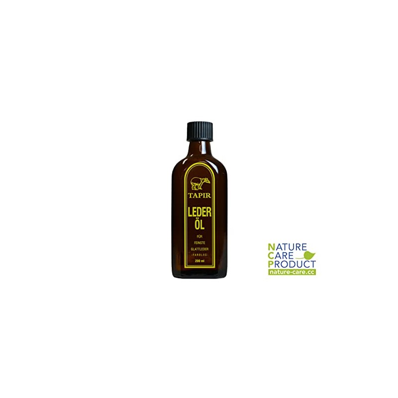 TAPIR Leather Oil Colourless 200 ml Set of 2, clear