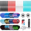 CyeeLife Dart Accessories kit,Flights+Shafts+Sharpener+Tool+Rings+Protectors