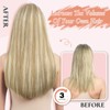 MEI YUAN LIN Highlighted Clip In Hair Extensions Real Human