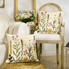 Artoid Mode Antique Herbs Wild Flower Spring Cushion Covers Set