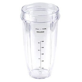 TJPoto Blender Component 24oz Jar Cup Extra Large 710ml Replacement Part new For Nutri Ninja