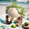 UgyDuky 1pc Swing Face Planter Pot Hanging Planters (F)